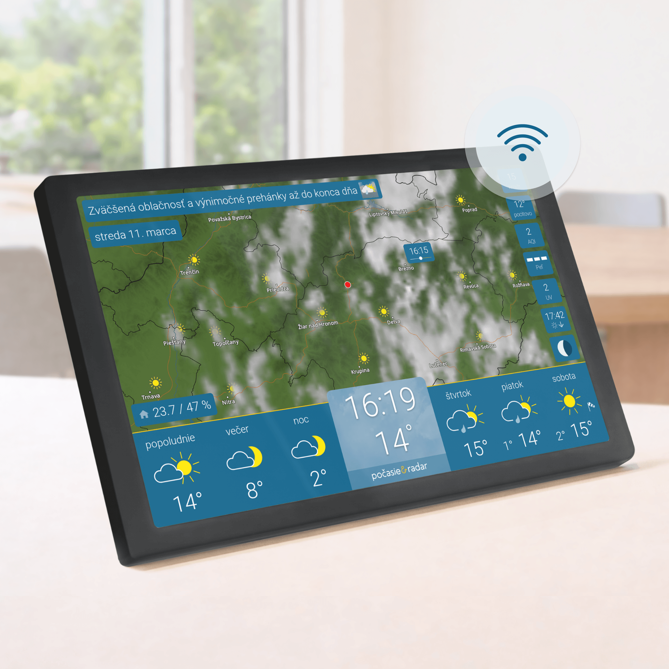 počasie & radar home 4 (Čierna)